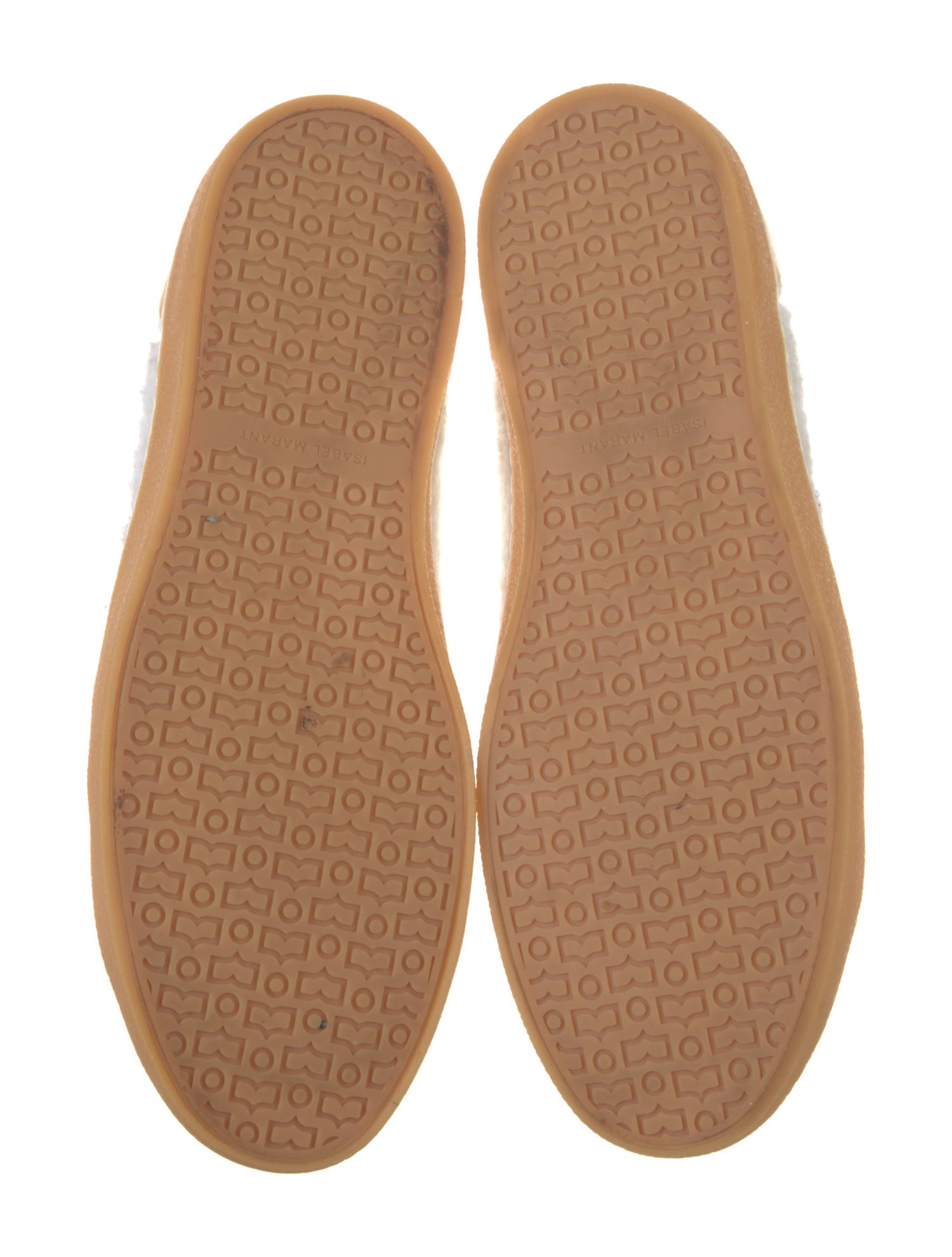 Isabel Marant Shearling Colorblock Pattern Sneakers